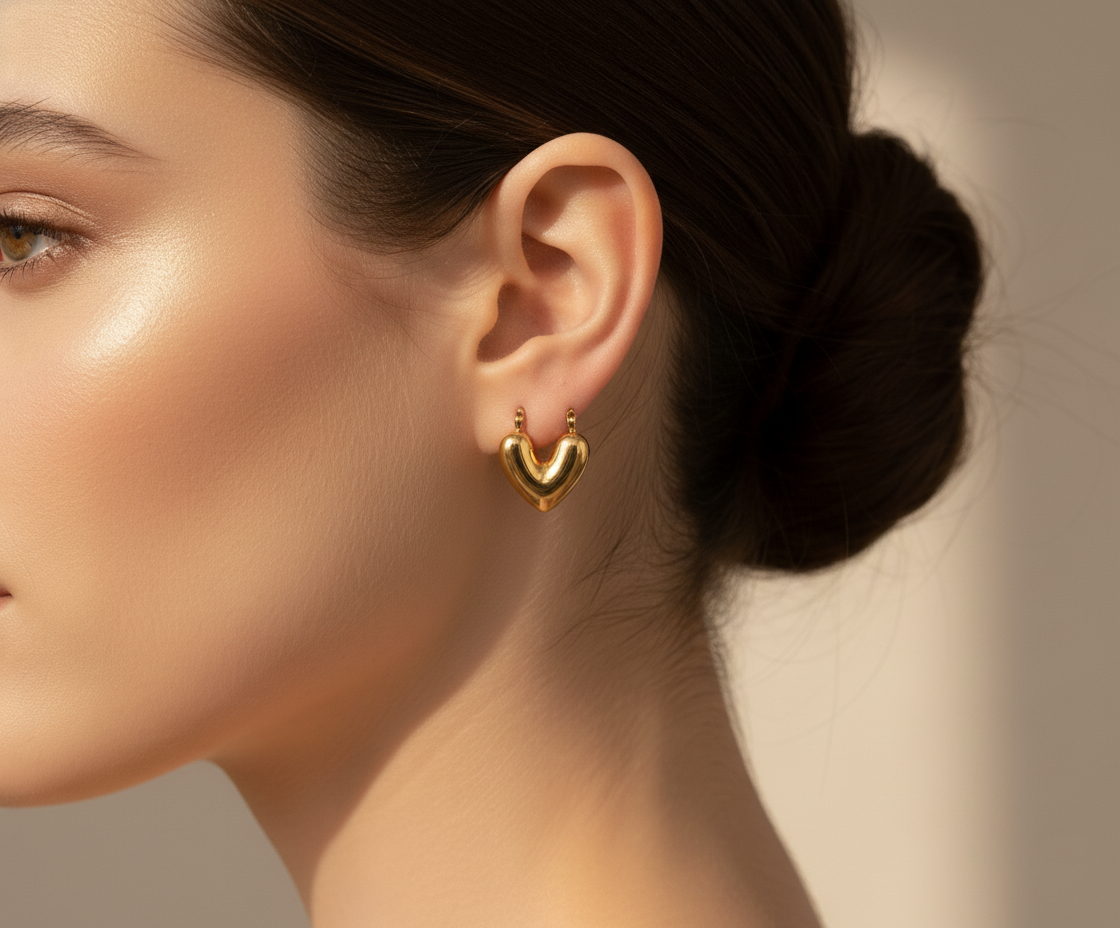 Dainty Heart Earring