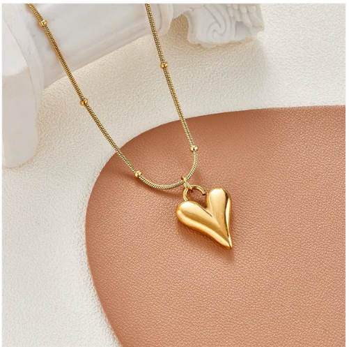 Heart Beads Chain Necklace