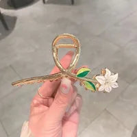 Flower Alloy Plating Hairpin
