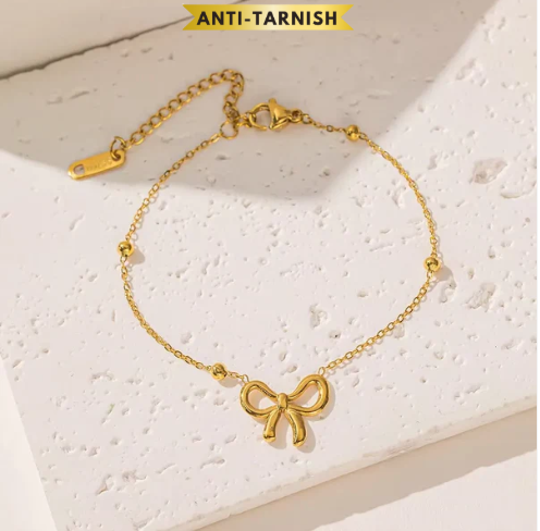 Bow Bead Chain Bracelet