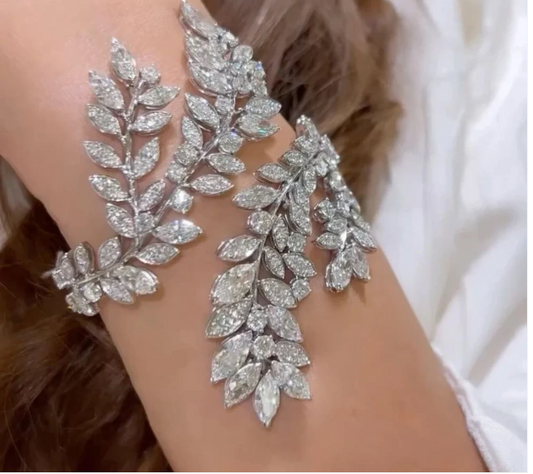 Olympian Laurel Handcuff Bracelet