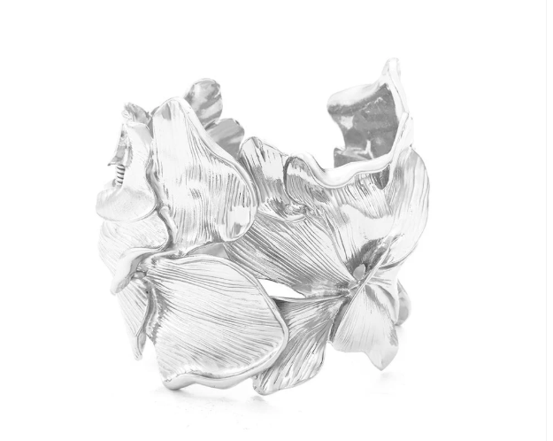 Daphne Floral Handcuff Bracelet