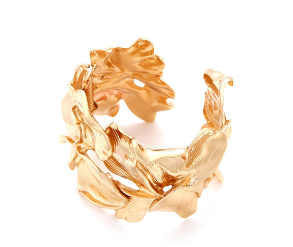 Daphne Floral Handcuff Bracelet