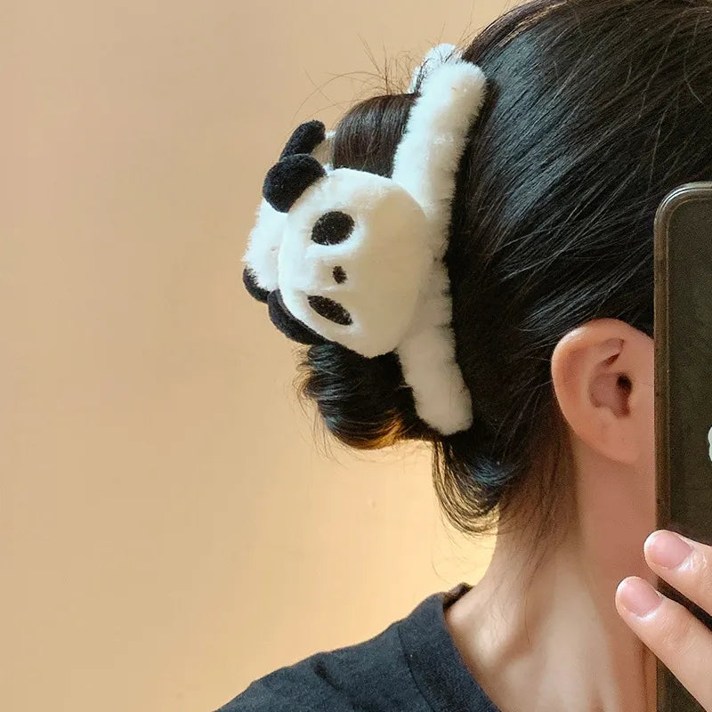 Panda Plush Hairpin