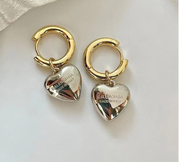 Metal Heart Earring
