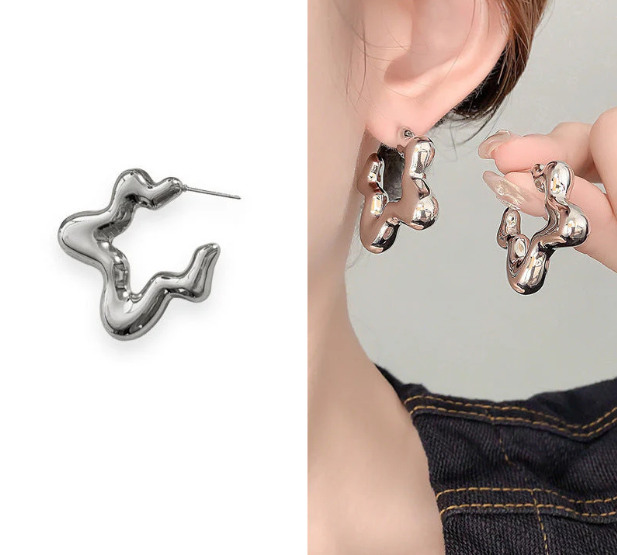 Kinetic Wave Earring