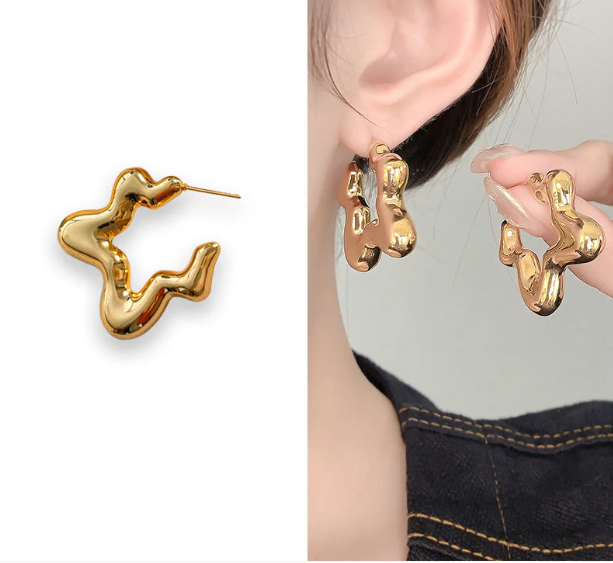 Kinetic Wave Earring