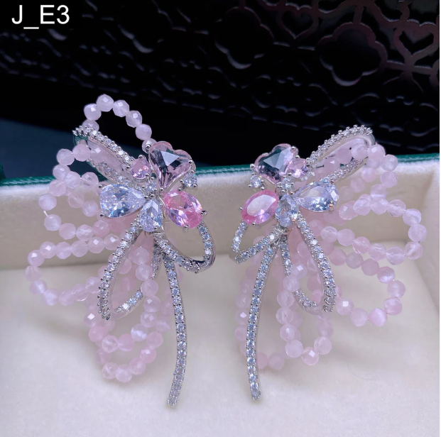 Rose Quartz Earring