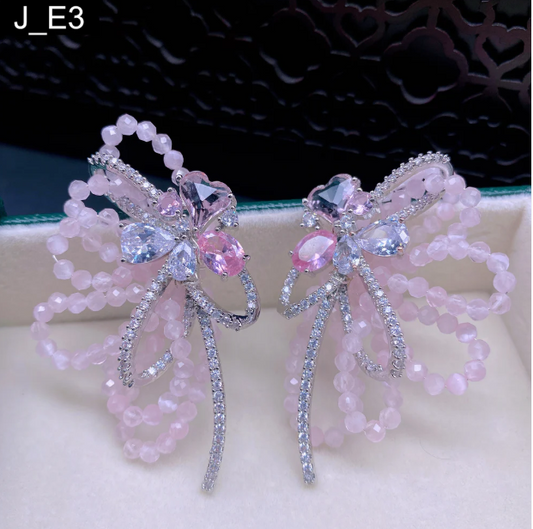 Rose Quartz Earring