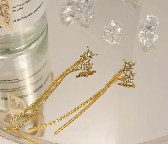 Star And Tassel Earring