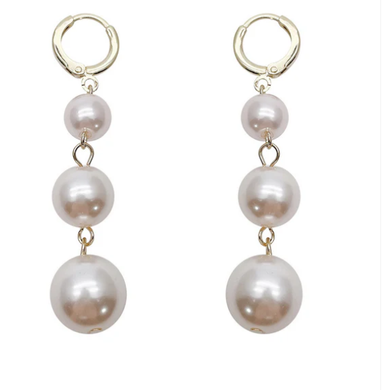 Classic Pearl Cascade Drop Earring