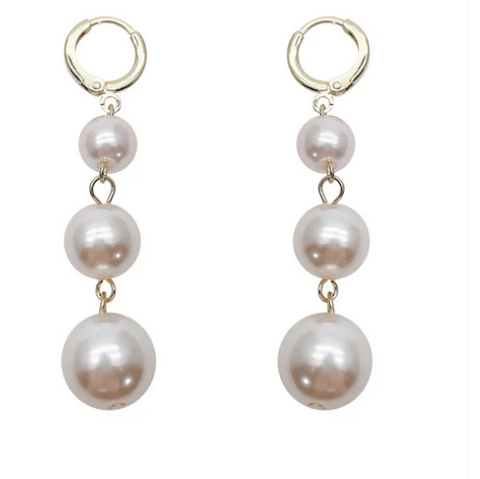 Classic Pearl Cascade Drop Earring