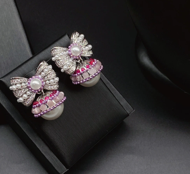 Rosalie Bow Drop Earring