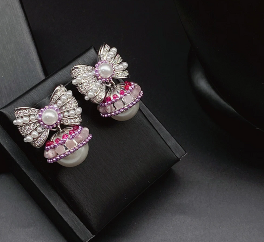 Rosalie Bow Drop Earring