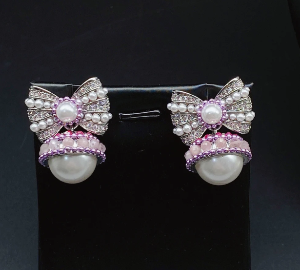 Rosalie Bow Drop Earring