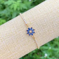 Shiny Flower 18k Gold Plated Bracelet