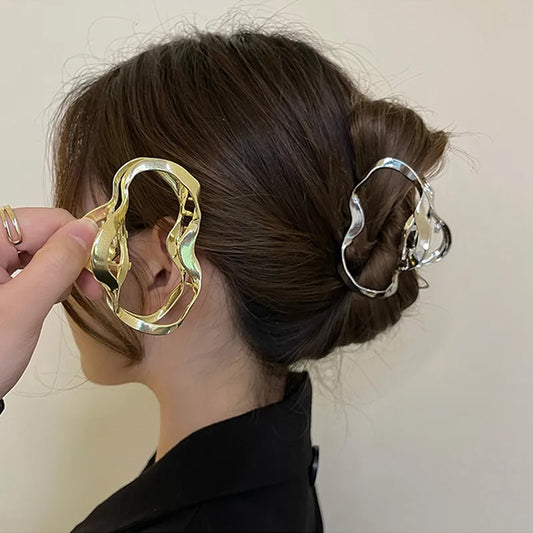 Irregular Line Metal Hairpin