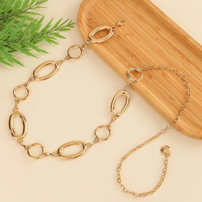 Hollow Round Waist Chain Belt