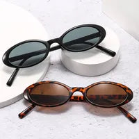 Oval Frame Ac UV400 Protection Glasses