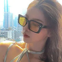 Fashion Geometric Ac UV400 Protection Glasses