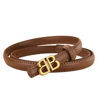 Leather Letter Design Belt