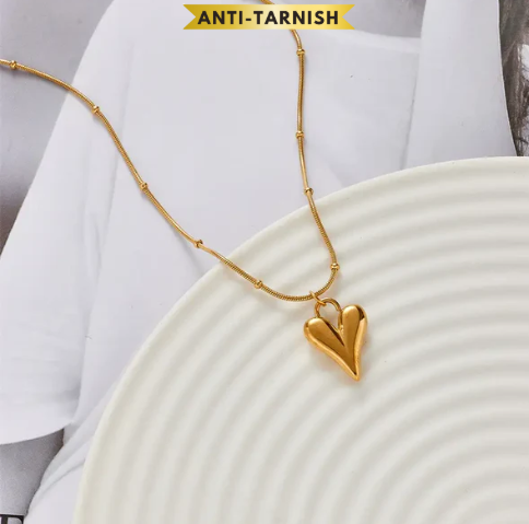 Heart Beads Chain Necklace