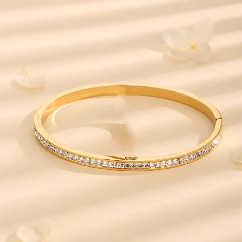Elegant Circle 18K Gold Plated Bracelet