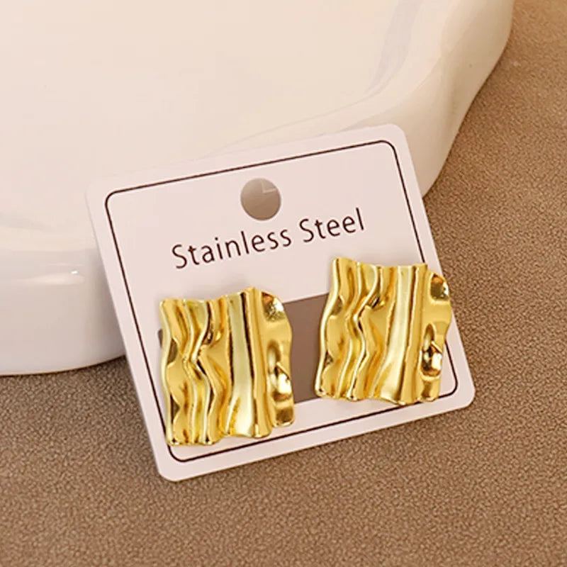 Pentagram Gold Plated Earring