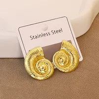 Pentagram Gold Plated Earring