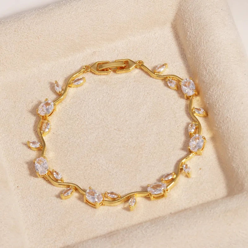 Tulip 18K Gold Plated Bracelet