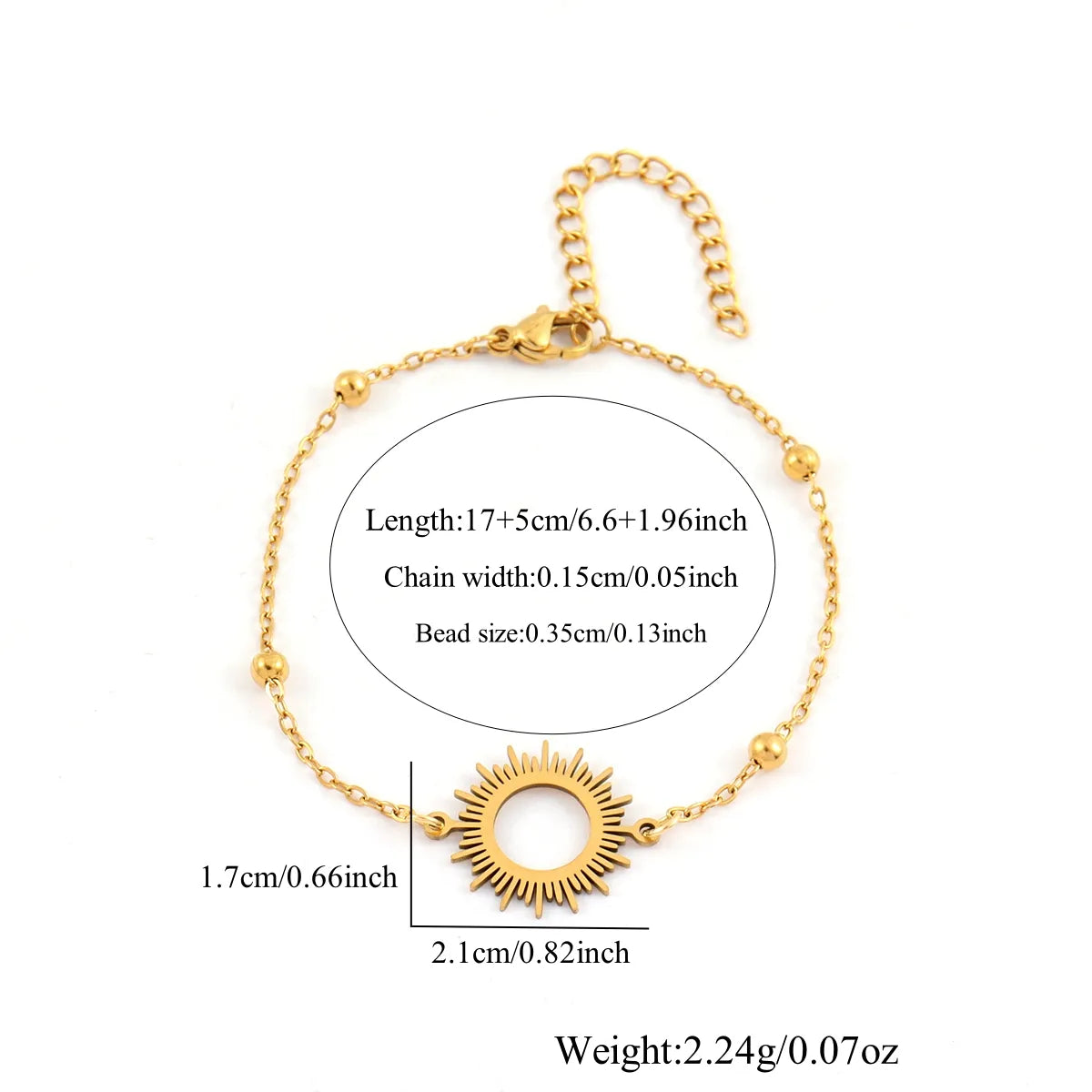 Sun 18k Gold Plated Anti-tarnish