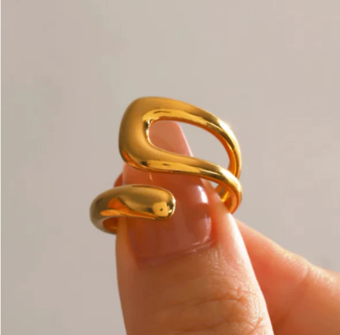 Hollow Cross Opening Ring