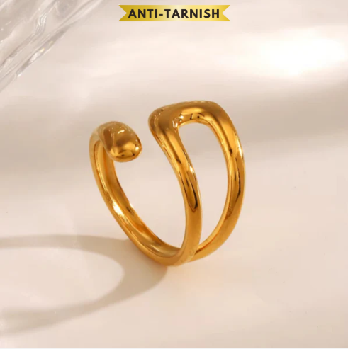 Hollow Cross Opening Ring