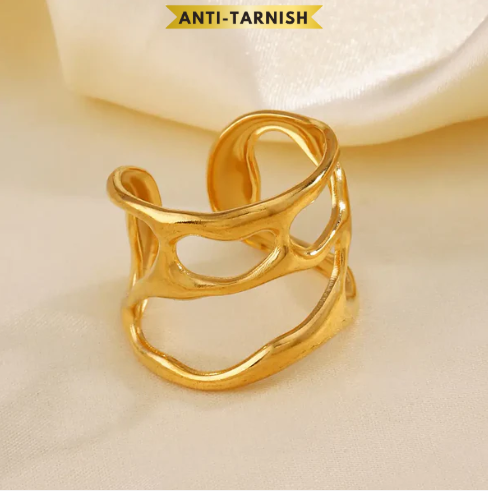 Irregular Liquid Design Ring