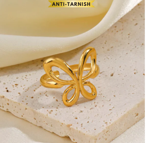 Hollow Butterfly Ring