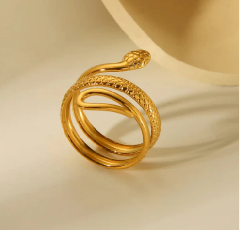 Textured Snake Ring