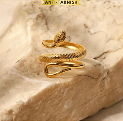 Textured Snake Ring