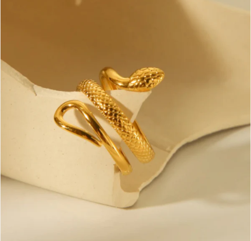 Textured Snake Ring