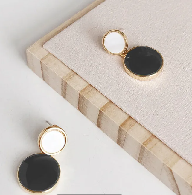Duo Orb Statement Earrings
