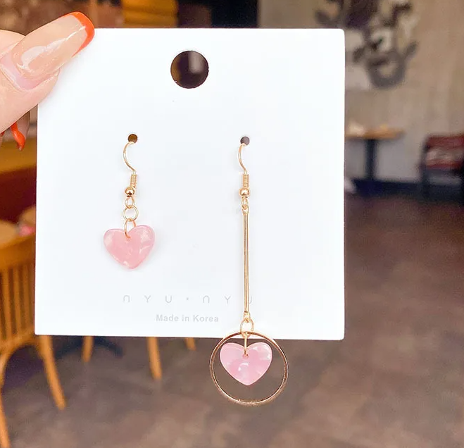 Pink Heart Duo Drops