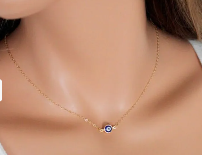 Mini Evil Eye Shield Necklace