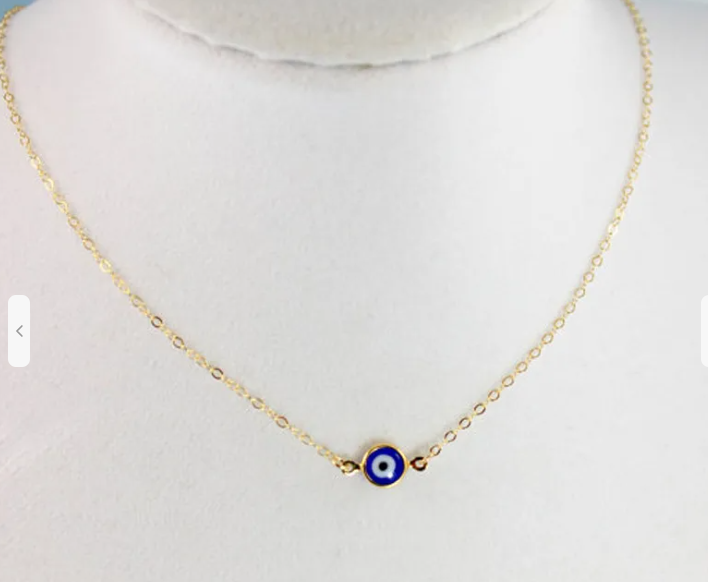 Mini Evil Eye Shield Necklace