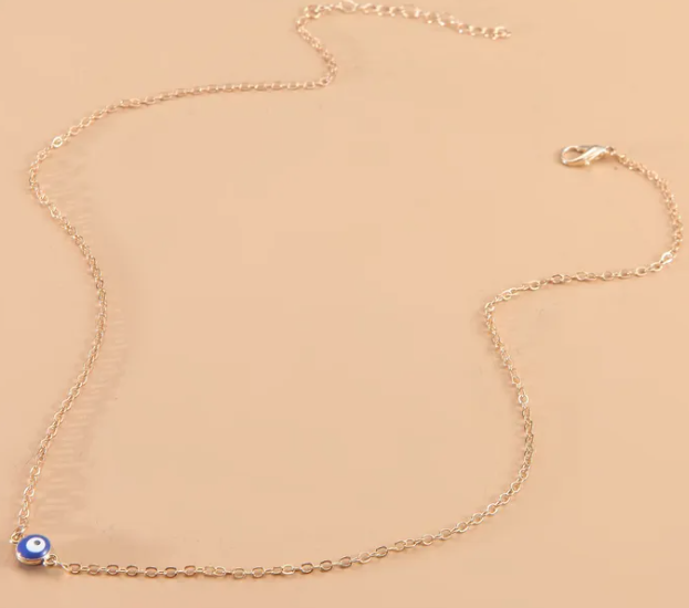Mini Evil Eye Shield Necklace