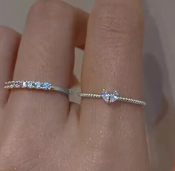 Ethereal Spark Couple Ring