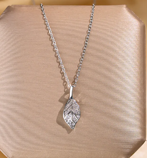 Silver Leaf Necklace