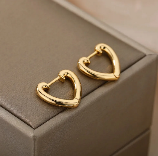 Heart Gold Plated Anti-Tarnish Earring