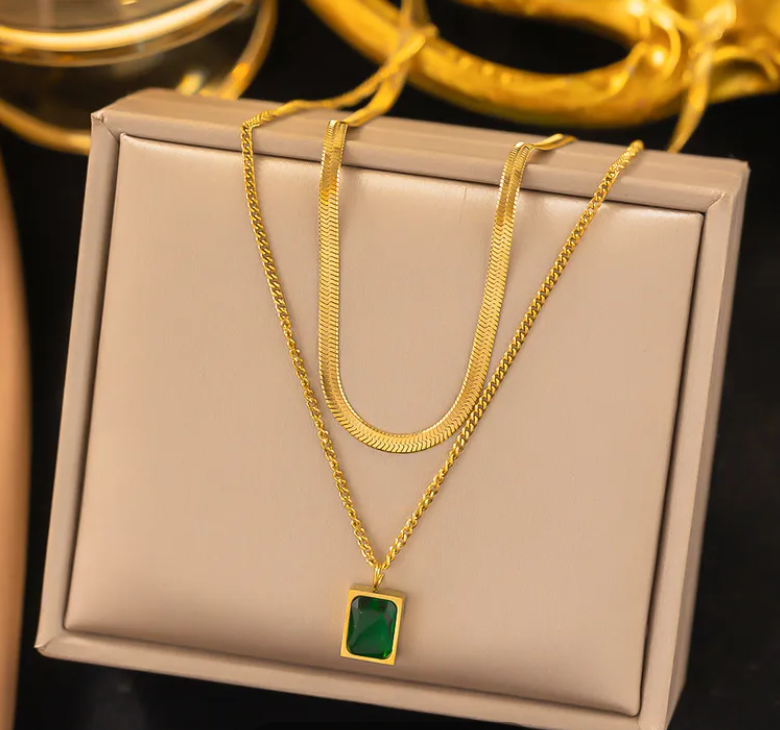 Double Layer Lvzuan 18k Gold Platted Anti-Tarnish