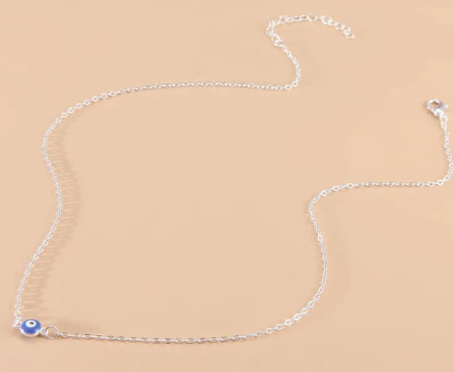 Mini Evil Eye Shield Necklace