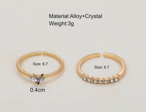 Ethereal Spark Couple Ring