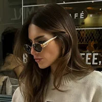 Streetwear Oval PC UV400 Protection Glasses